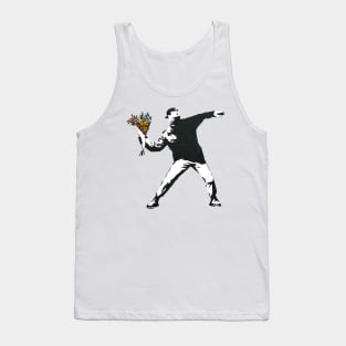 Banksy Flower Thrower Rage Tank Top